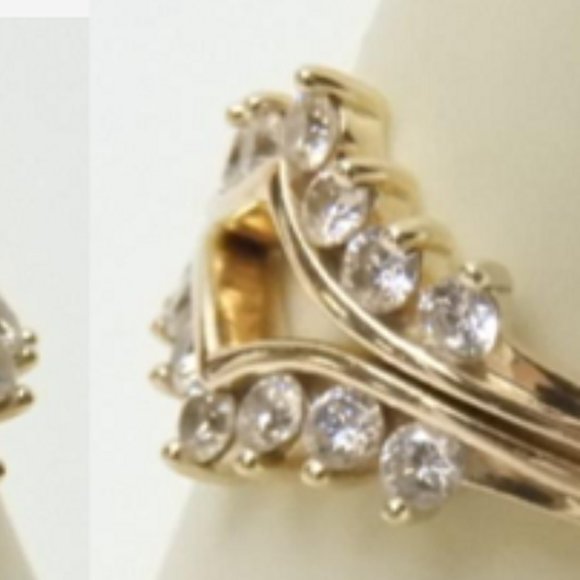 14K SOLID Yellow GOLD Ring Guard / Enhancers - Picture 14 of 17